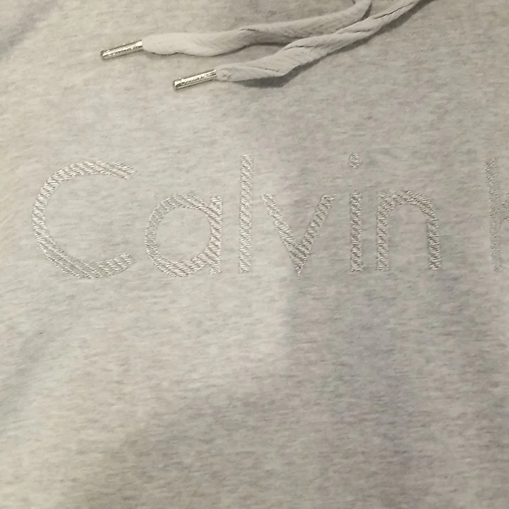 Calvin Klein Light Grey Pullover Hoodie Size XL - Picture 3 of 10
